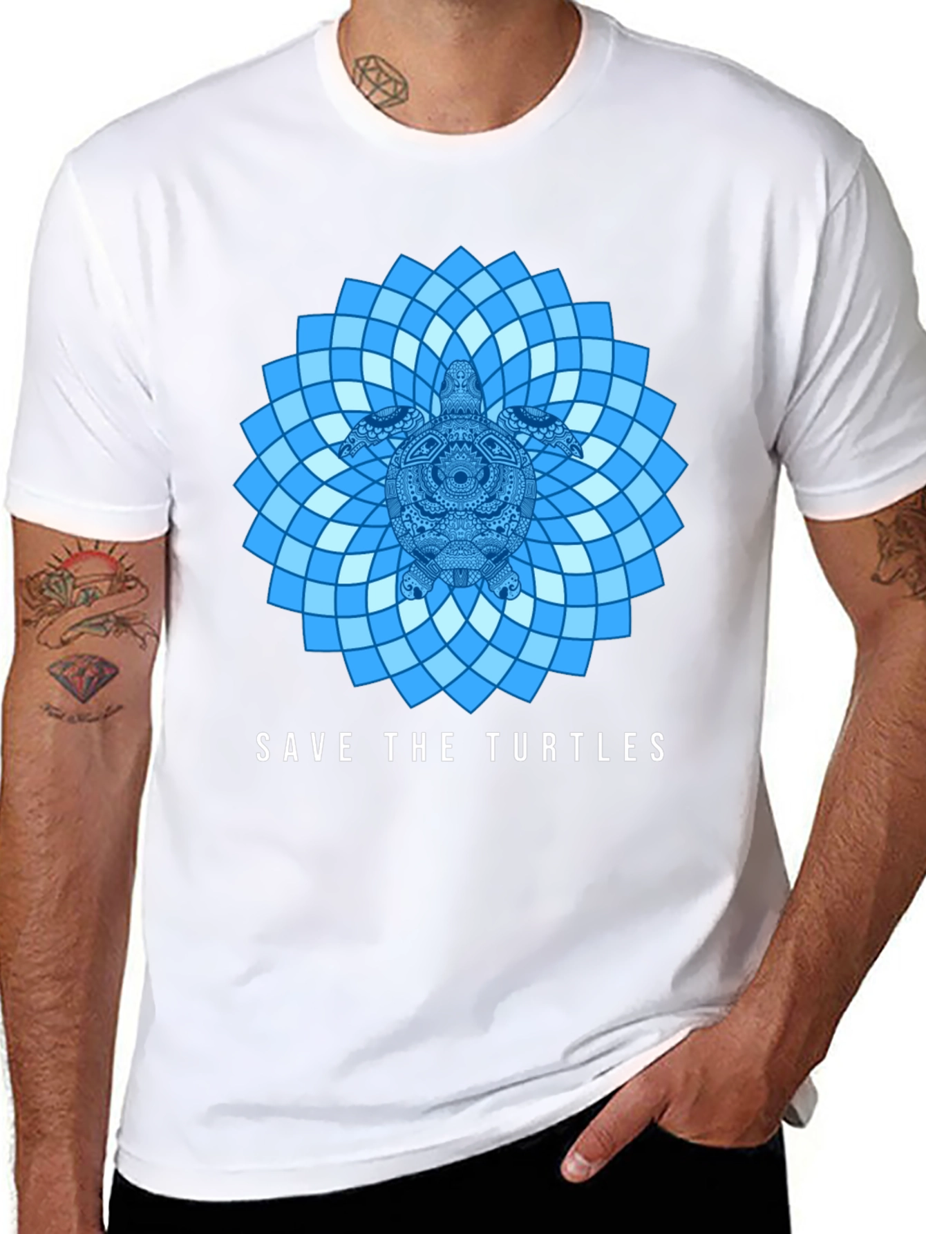 Save the Turtles Graphic Tee - Eco-Friendly Design