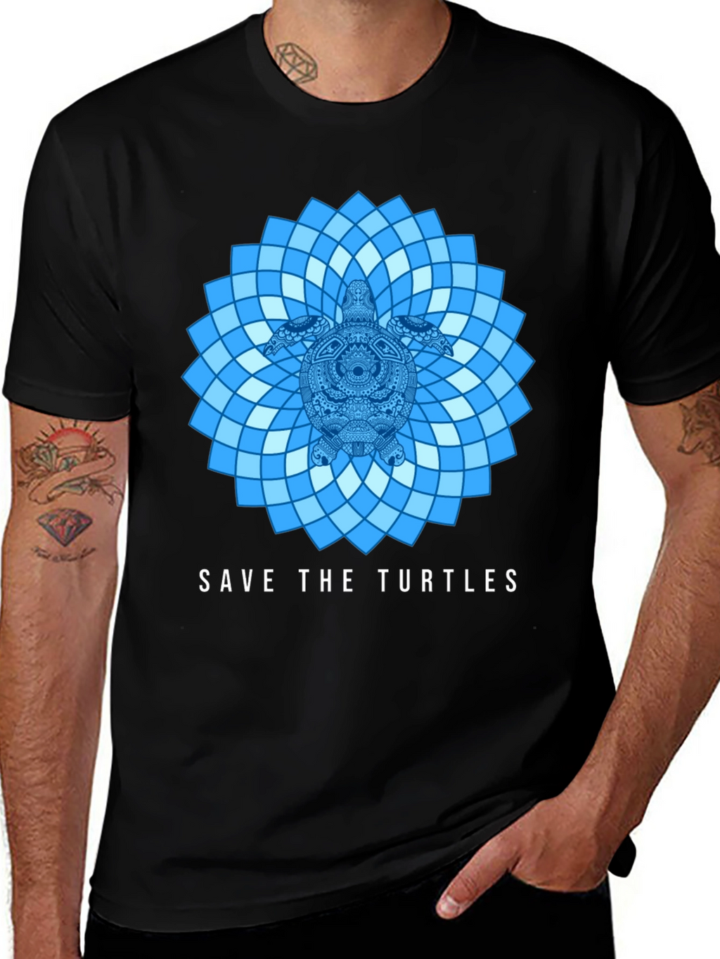 Save the Turtles Graphic Tee - Eco-Friendly Design