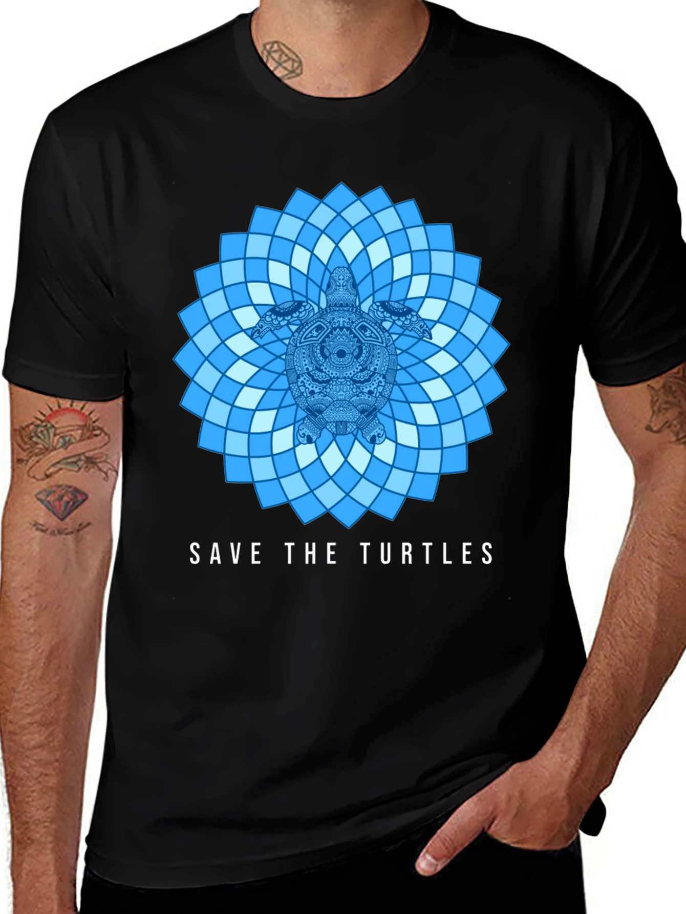 Save the Turtles Graphic Tee - Eco-Friendly Design