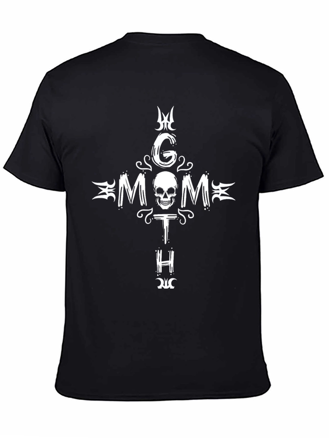 Goth Mom T-Shirt - Skull & Cross Design