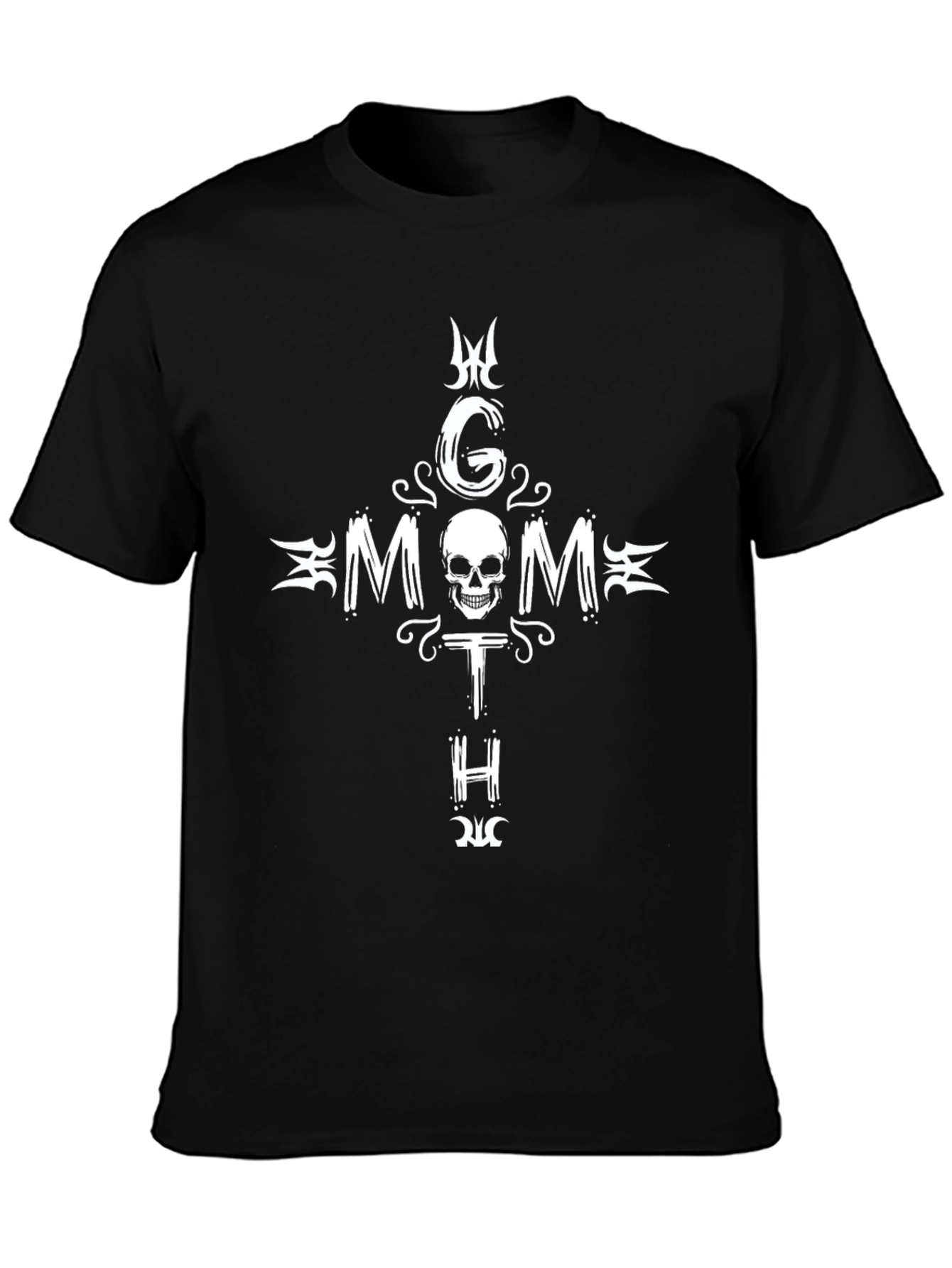 Goth Mom T-Shirt - Skull & Cross Design