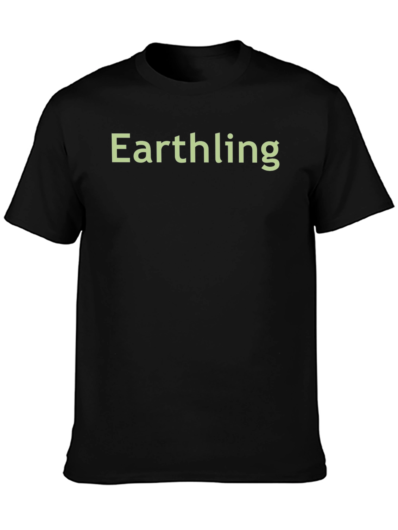 Earthling Graphic Tee - Black Cotton Comfort