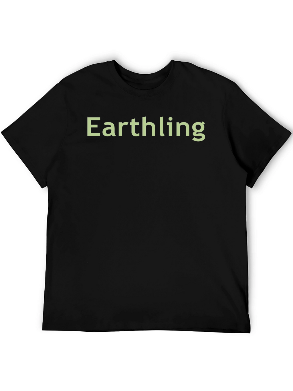 Earthling Graphic Tee - Black Cotton Comfort