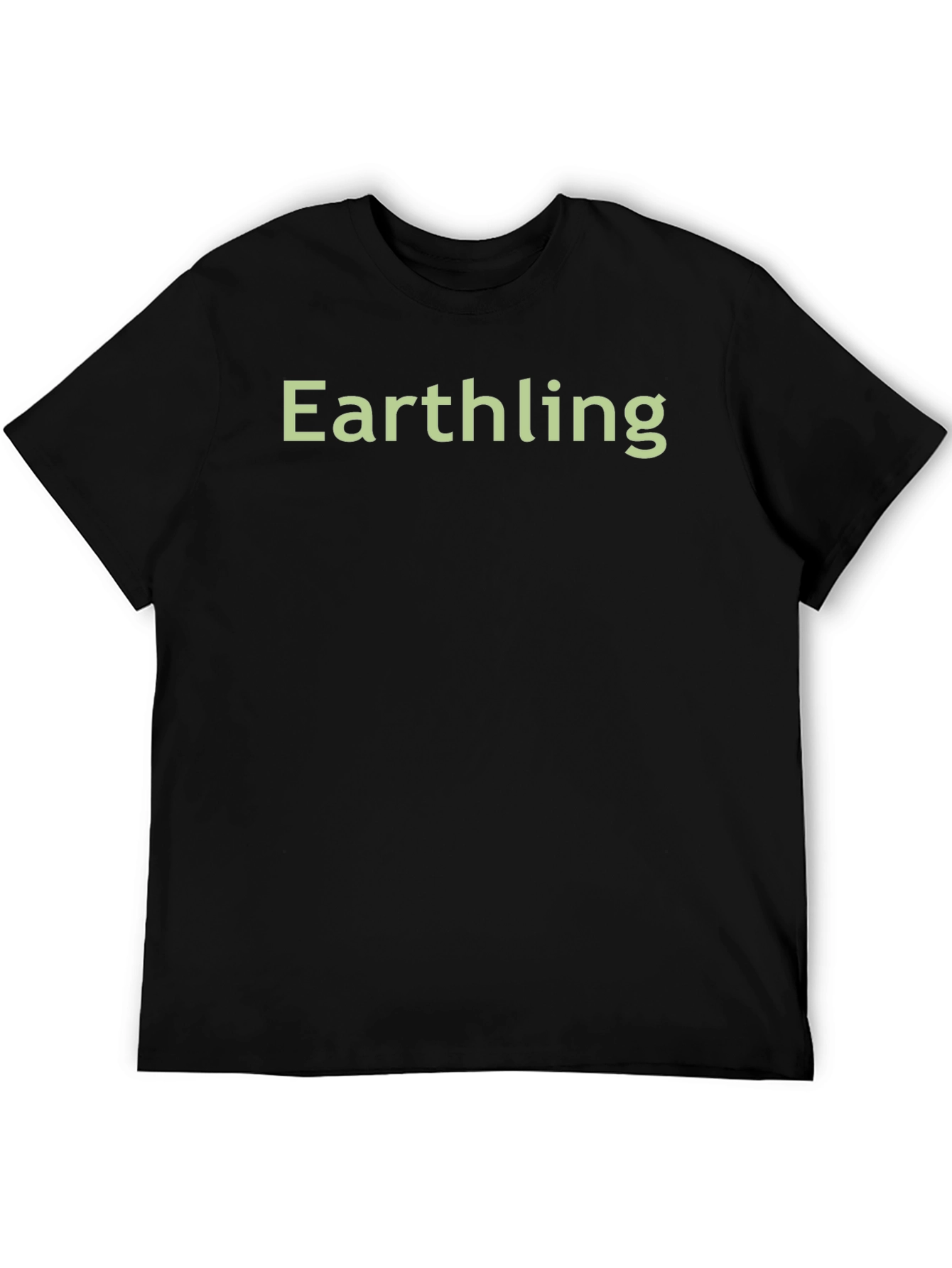 Earthling Graphic Tee - Black Cotton Comfort