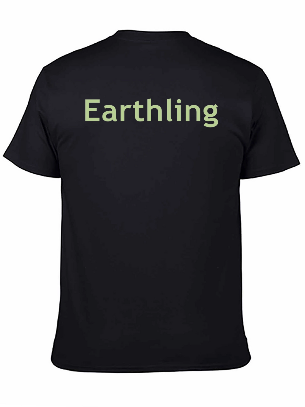 Earthling Graphic Tee - Black Cotton Comfort