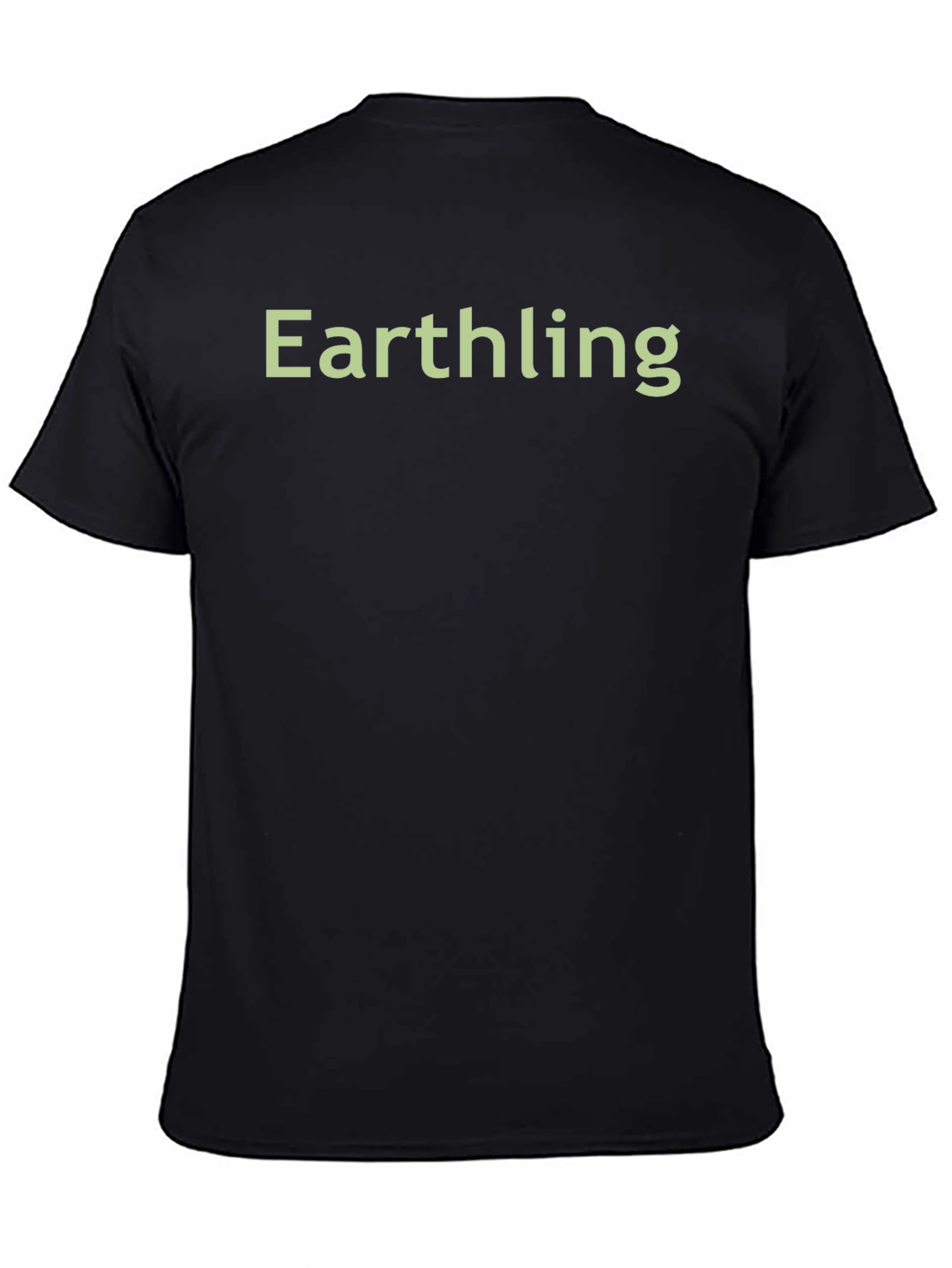 Earthling Graphic Tee - Black Cotton Comfort
