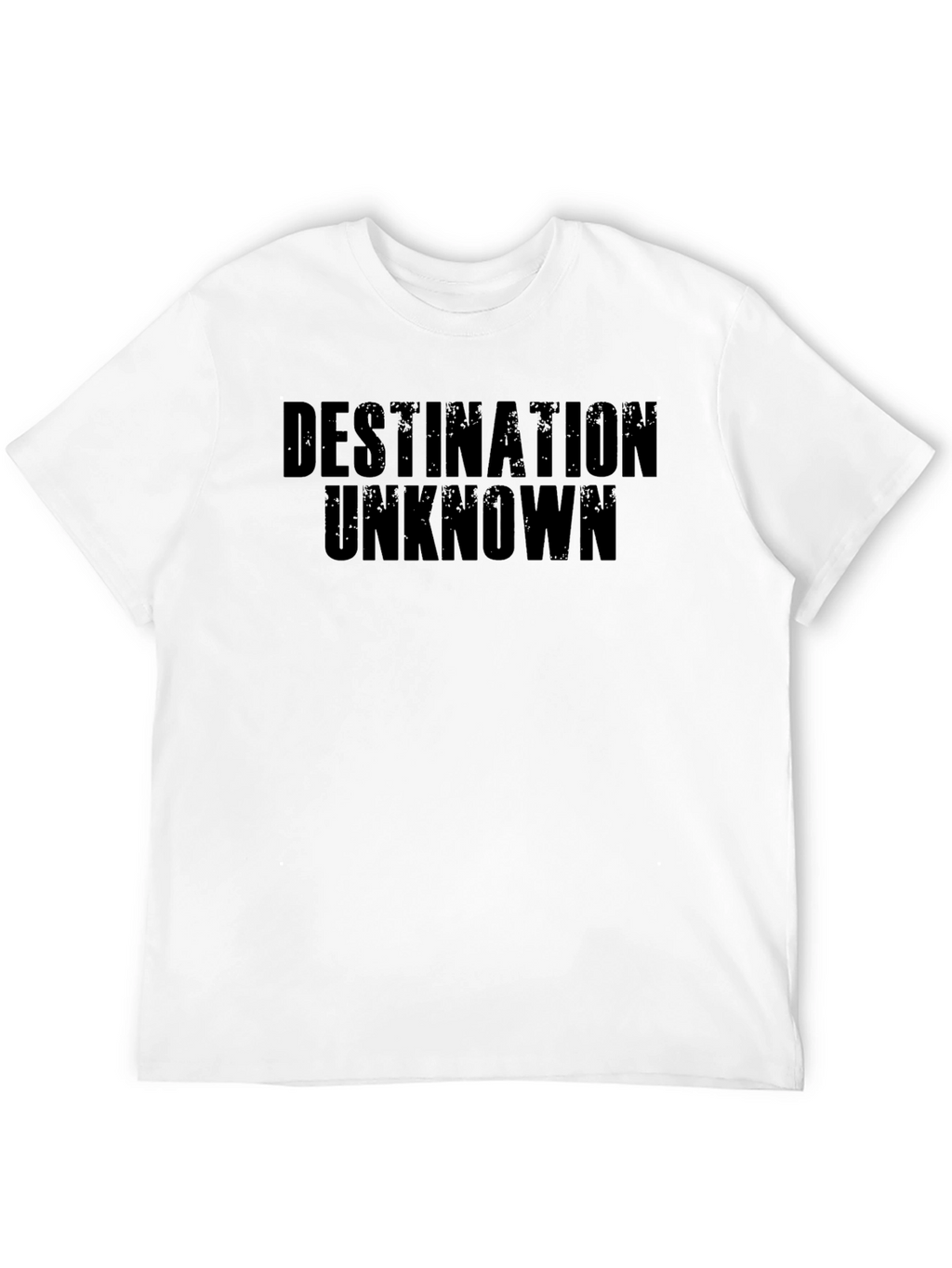 Destination Unknown Graphic Tee - Bold Black T-Shirt