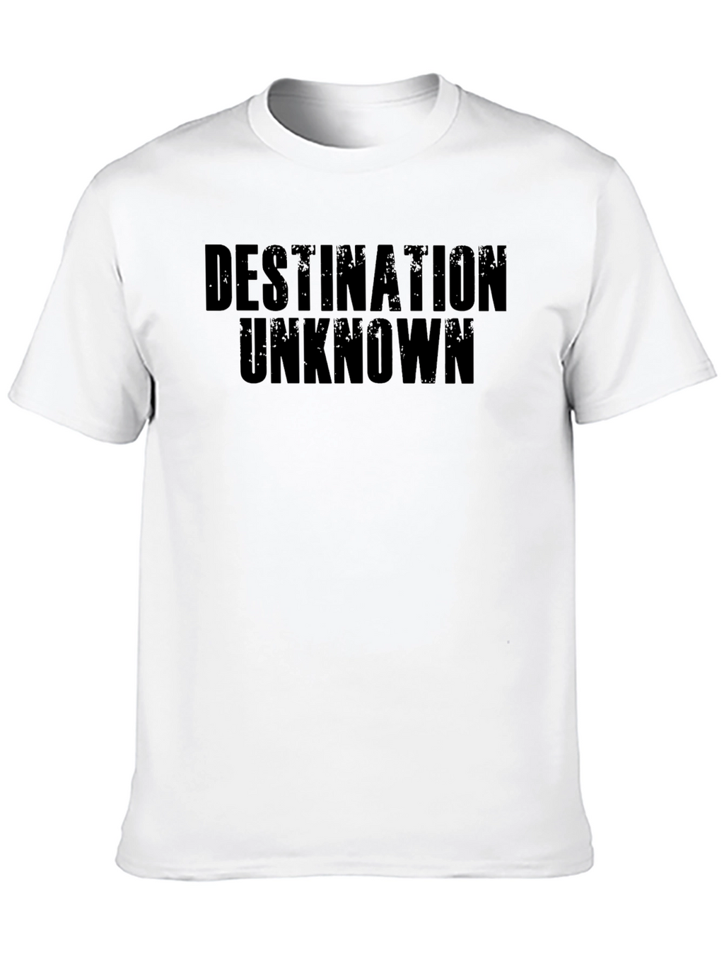 Destination Unknown Graphic Tee - Bold Black T-Shirt
