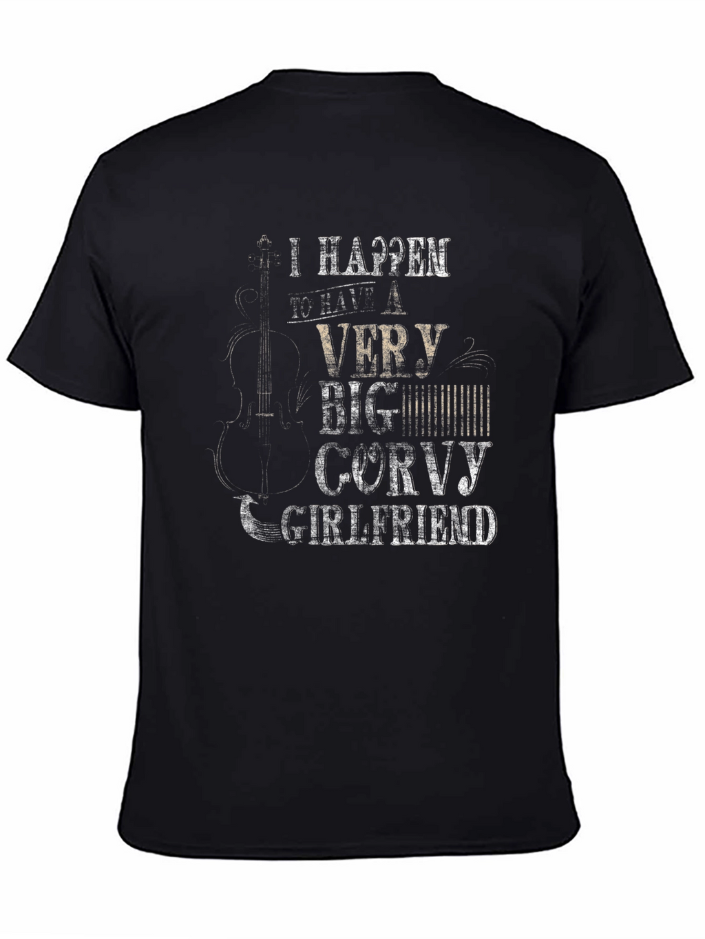 Funny Corvy Girlfriend Black T-Shirt