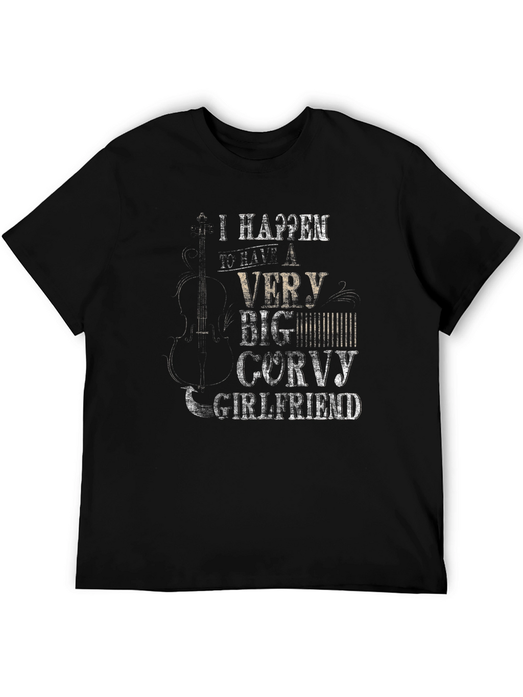 Funny Corvy Girlfriend Black T-Shirt