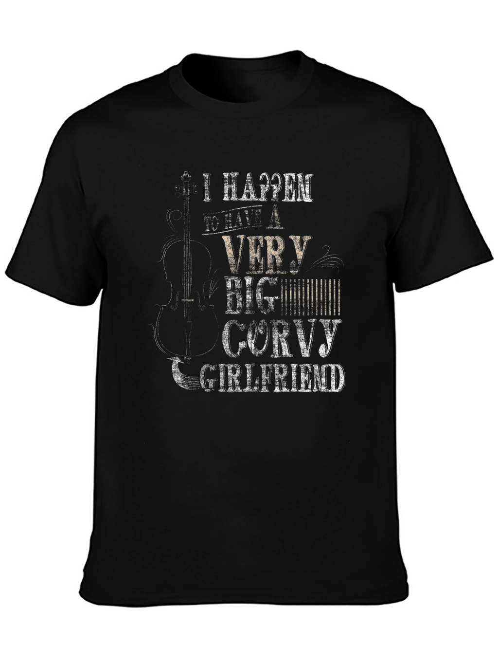 Funny Corvy Girlfriend Black T-Shirt