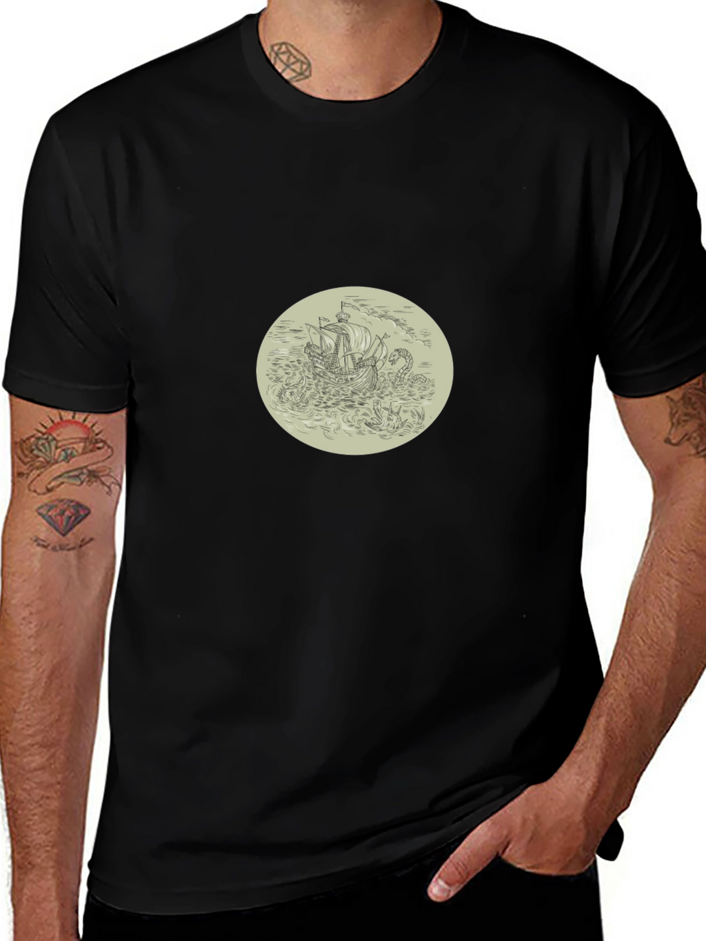 Kraken Attack T-Shirt - Black