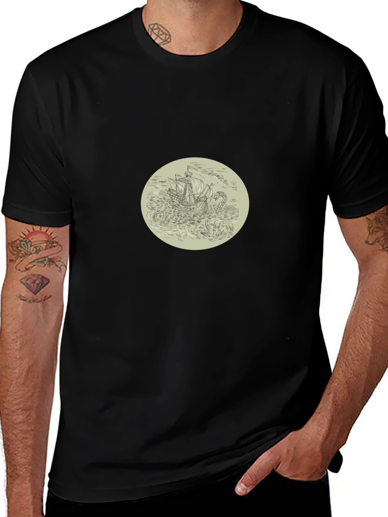 Kraken Attack T-Shirt - Black