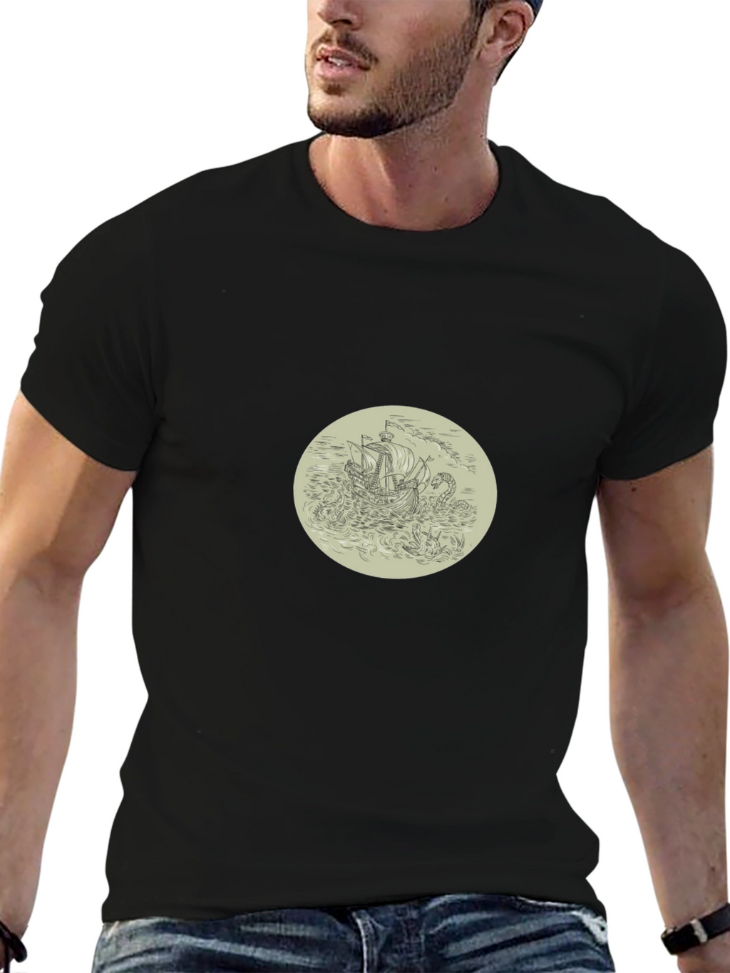 Kraken Attack T-Shirt - Black
