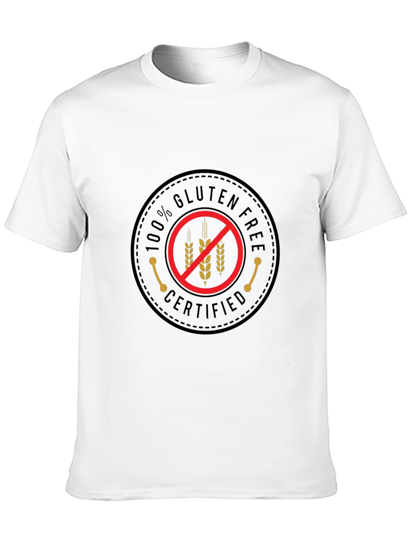 Gluten-Free Certified Black T-Shirt
