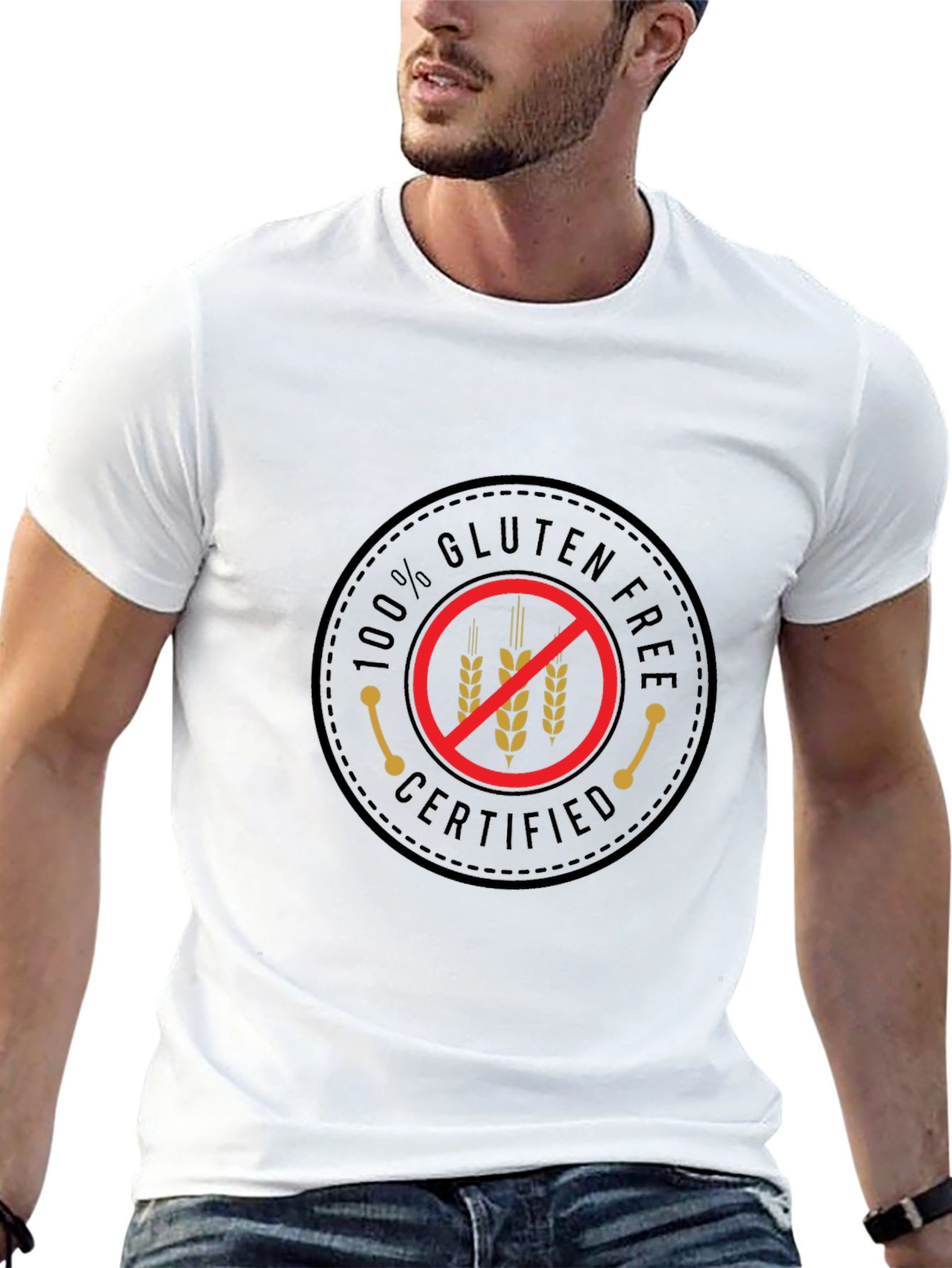 Gluten-Free Certified Black T-Shirt