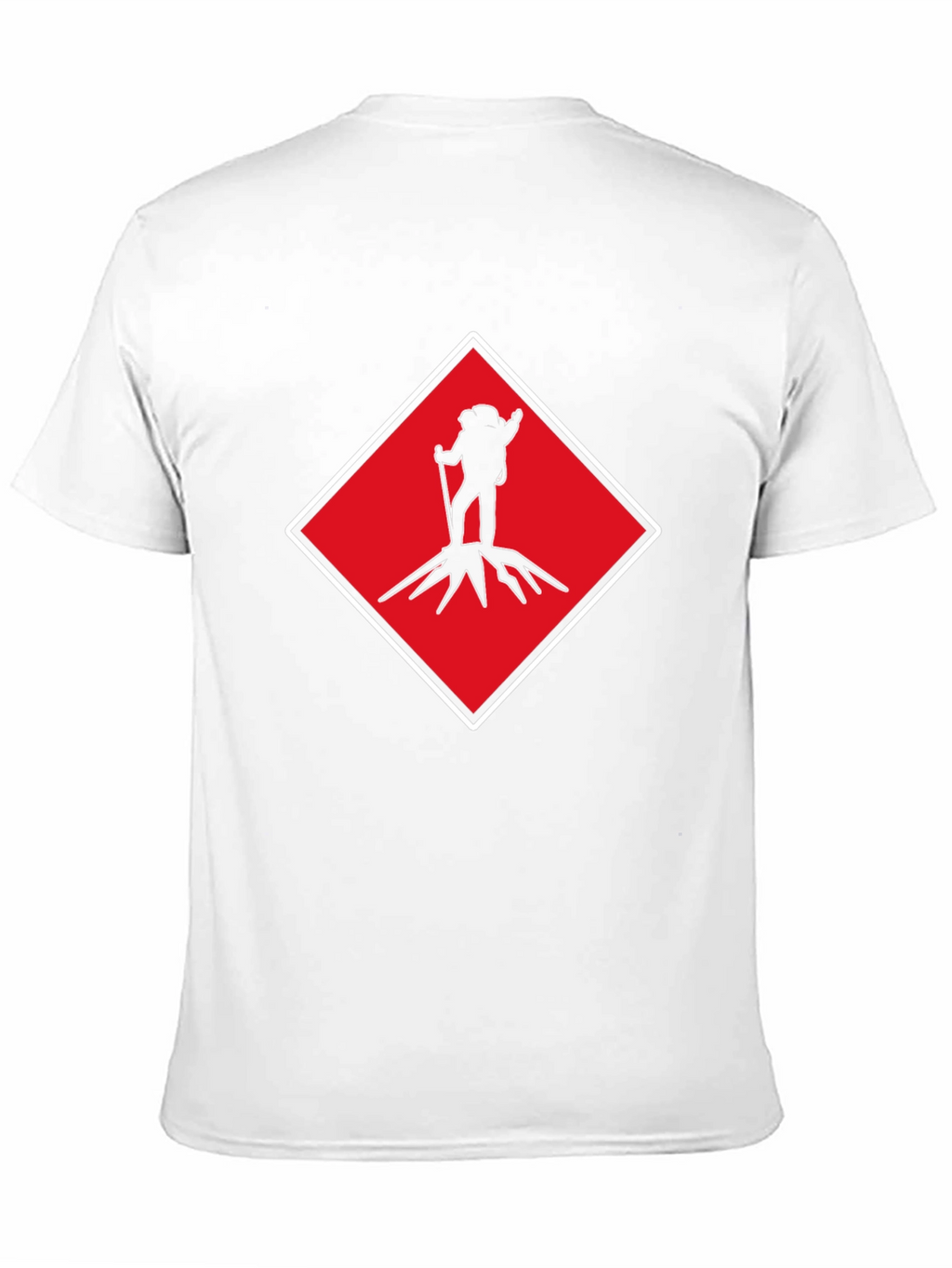 Hiking Silhouette Graphic Tee - Red Diamond Design