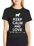Keep Calm and Love Pit Bulls T-Shirt
