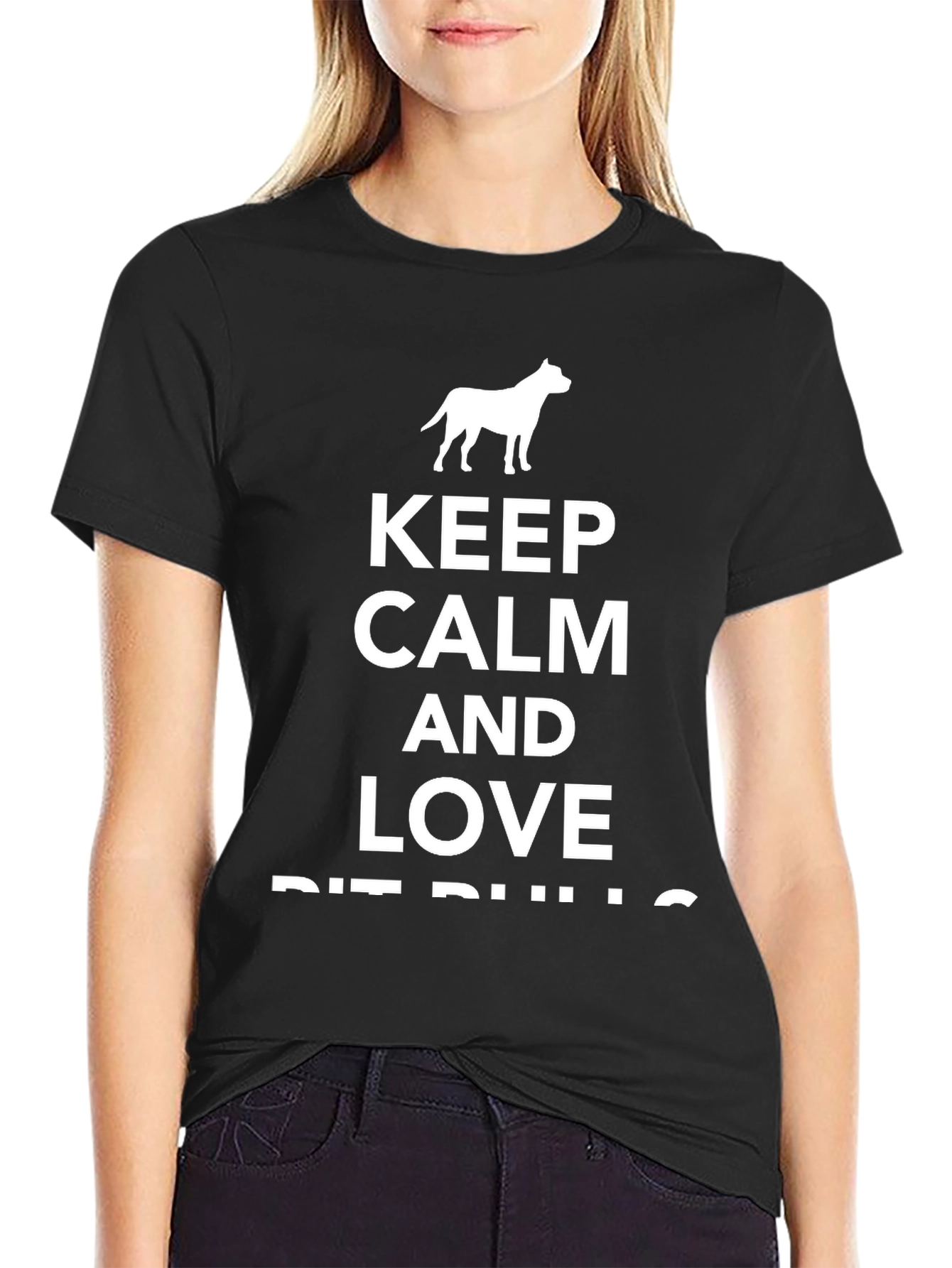 Keep Calm and Love Pit Bulls T-Shirt