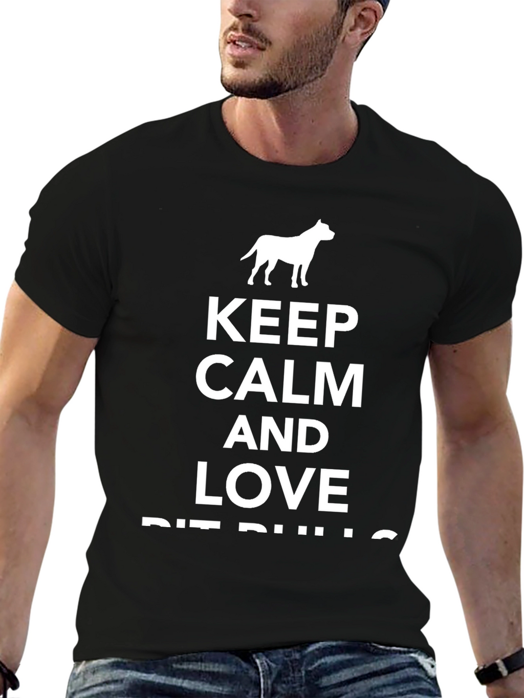 Keep Calm and Love Pit Bulls T-Shirt