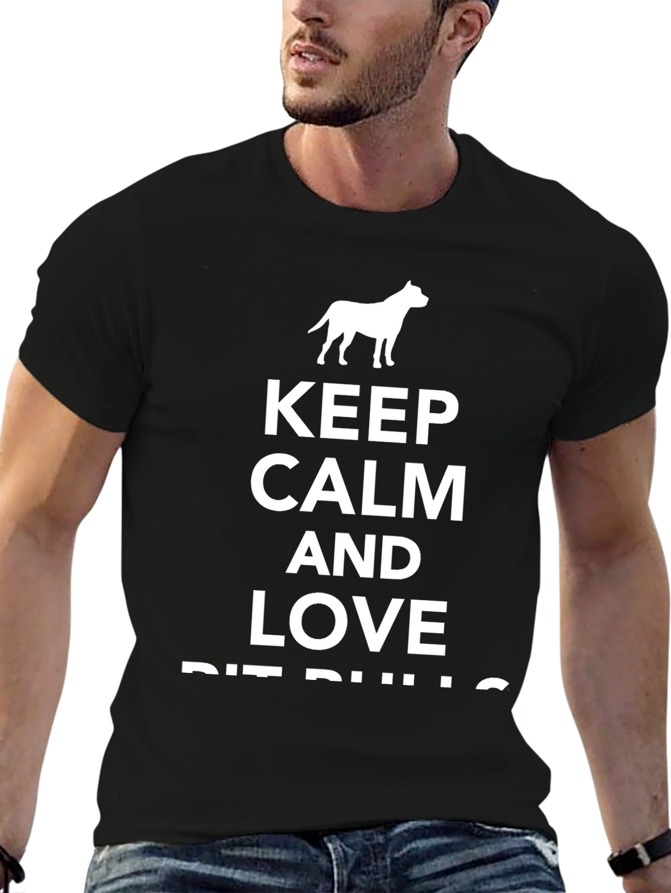 Keep Calm and Love Pit Bulls T-Shirt