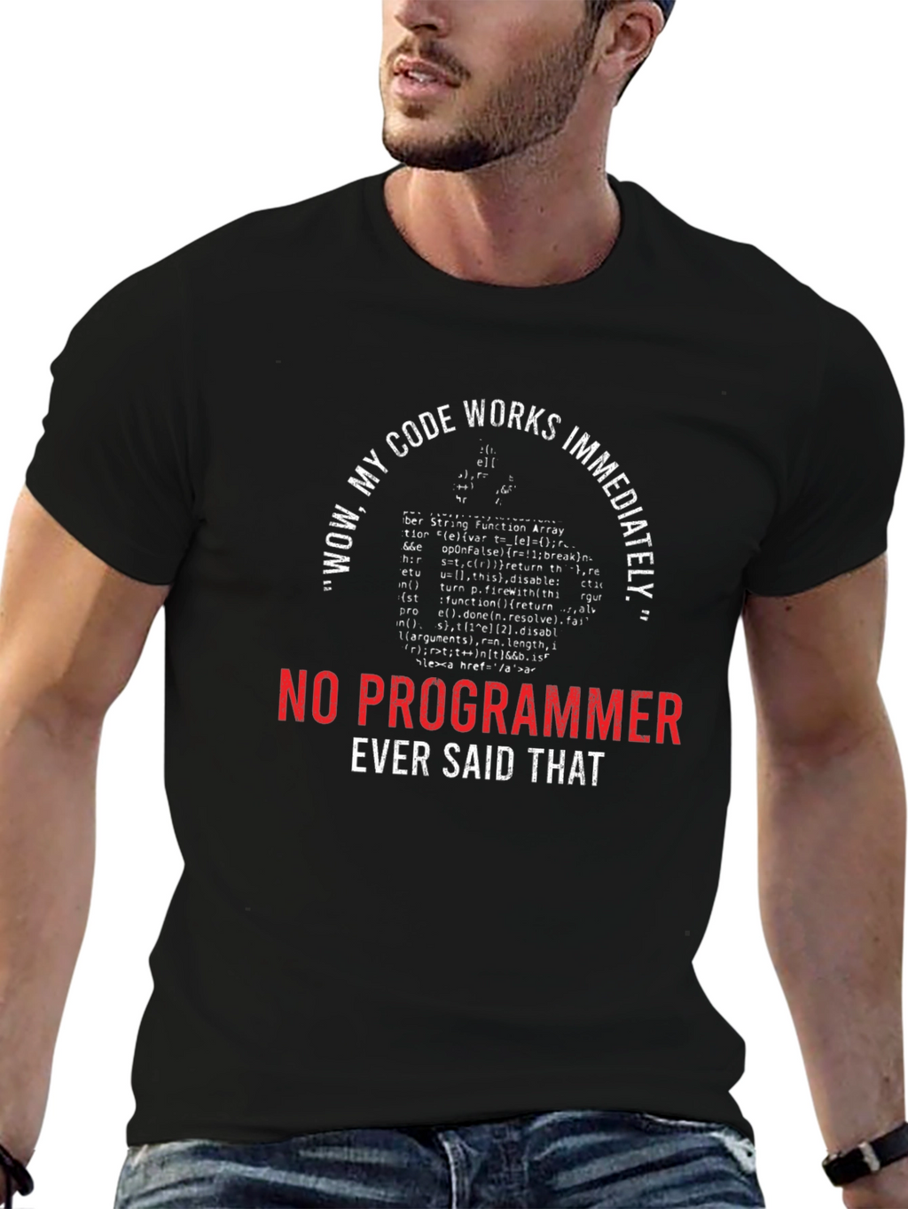 Funny Programmer T-Shirt - Wow My Code Works!