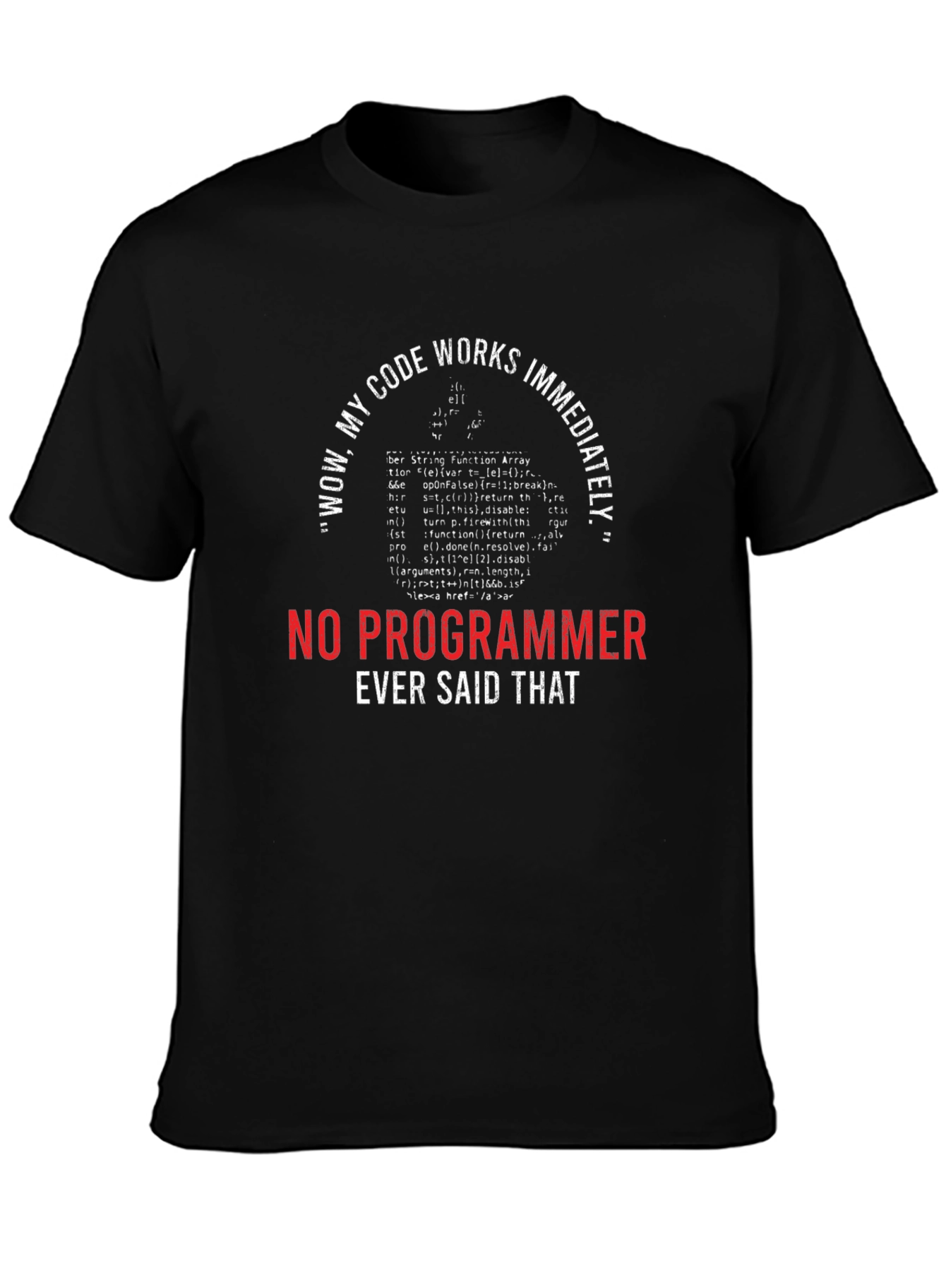 Funny Programmer T-Shirt - Wow My Code Works!