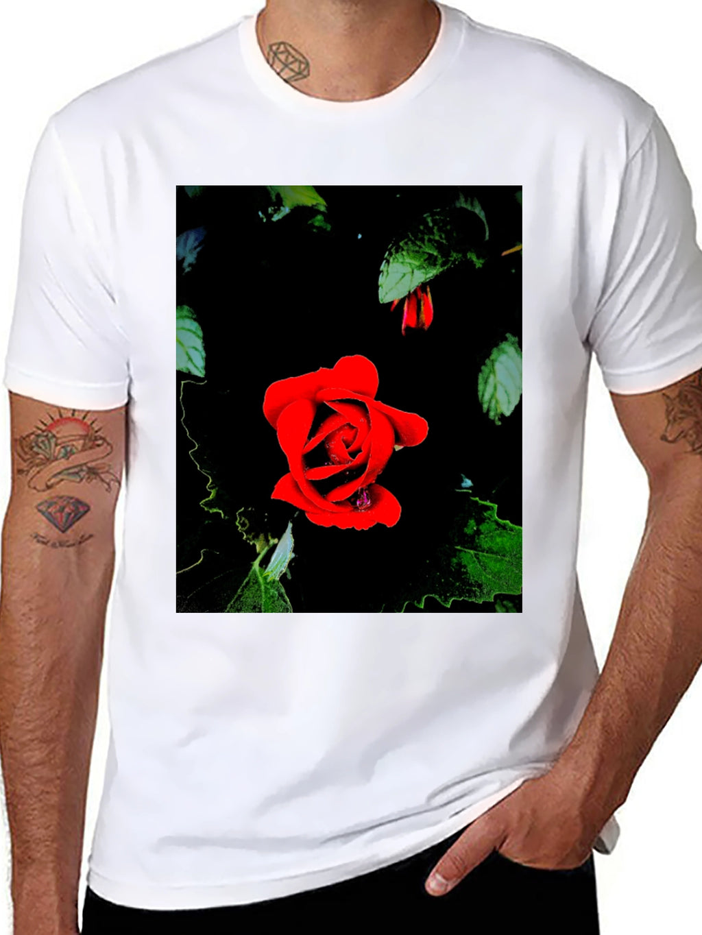 Rose in Darkness Graphic Tee