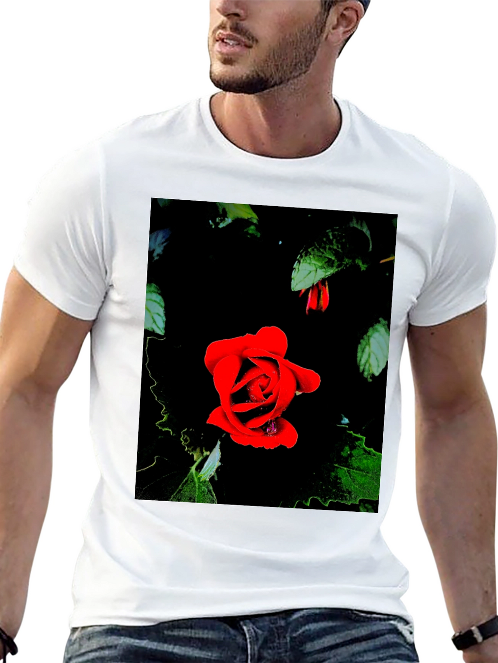 Rose in Darkness Graphic Tee