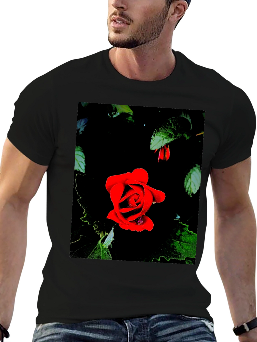 Rose in Darkness Graphic Tee