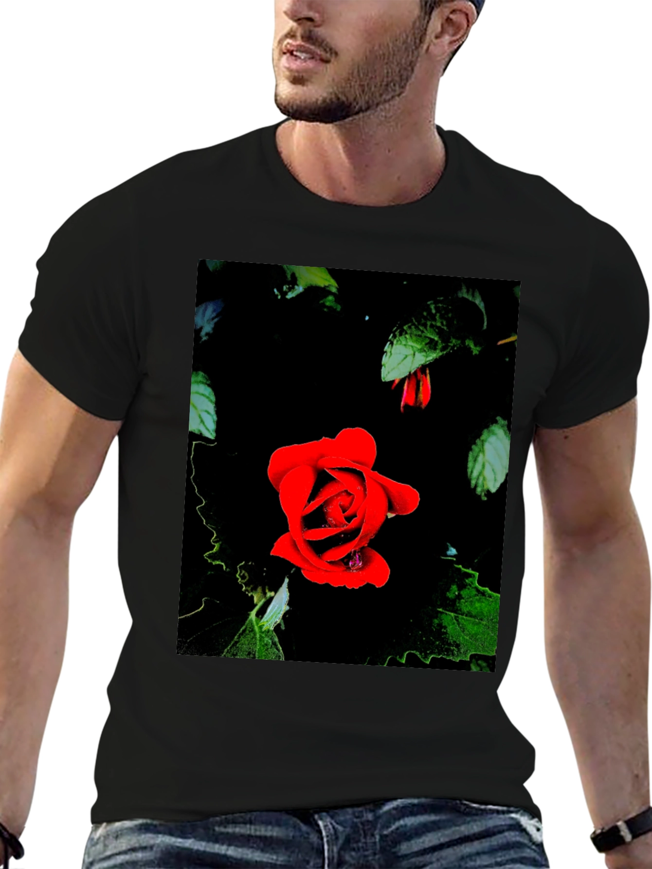 Rose in Darkness Graphic Tee
