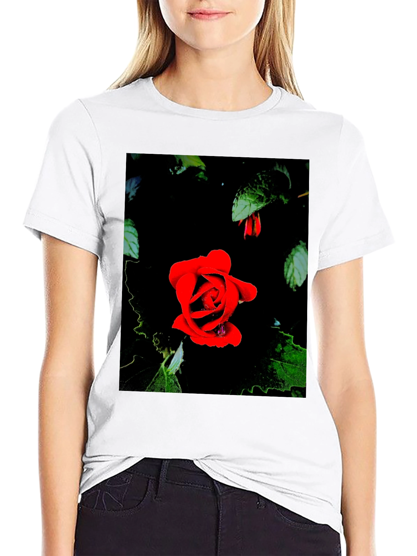 Rose in Darkness Graphic Tee