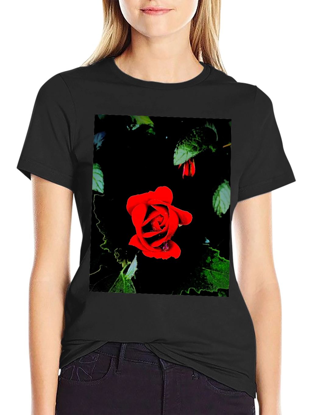 Rose in Darkness Graphic Tee