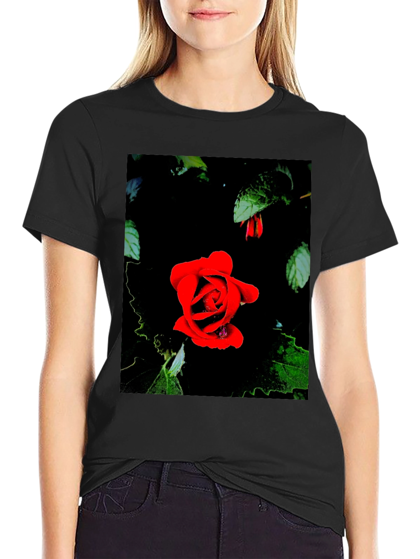 Rose in Darkness Graphic Tee