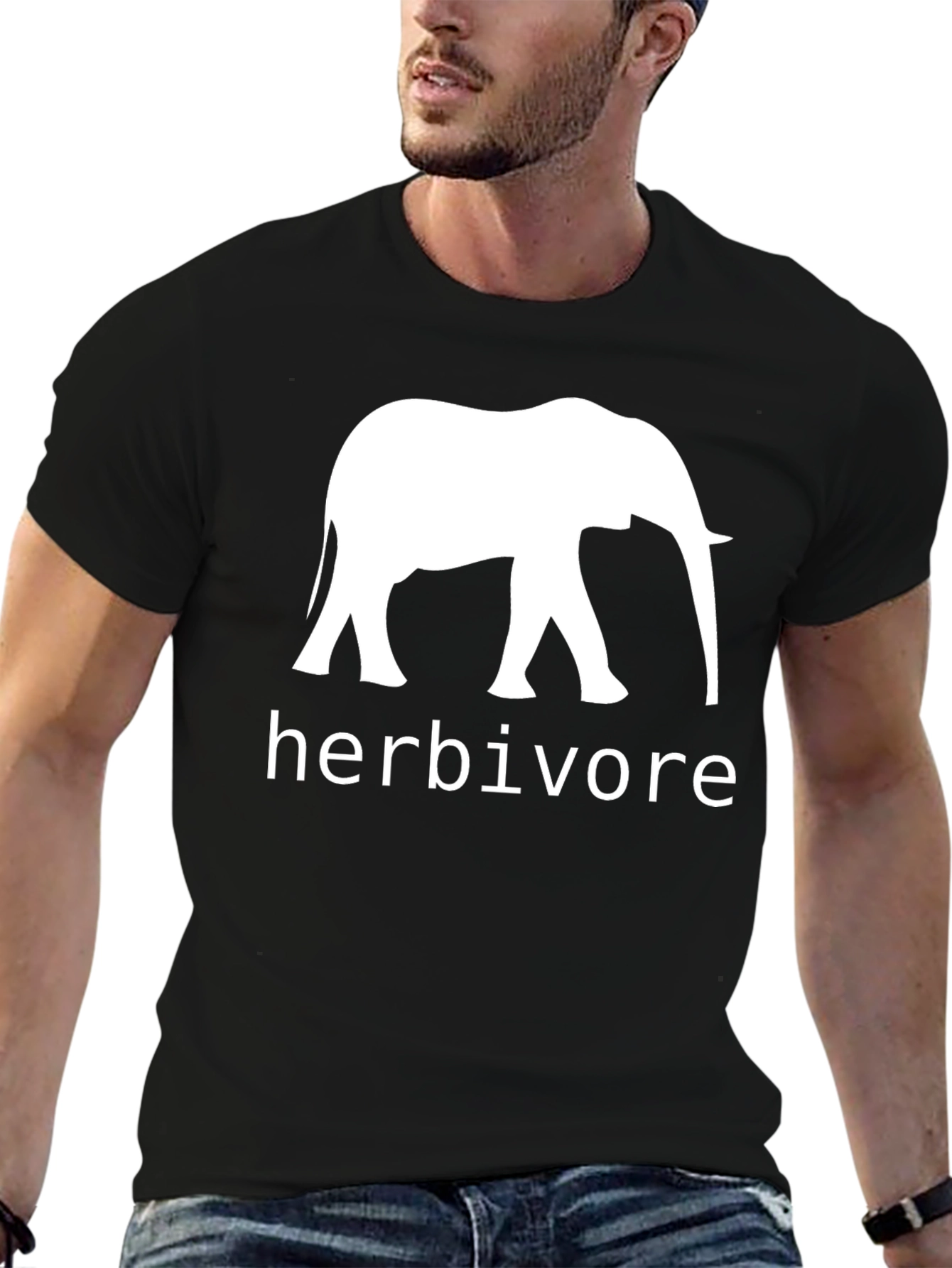Herbivore Elephant Black T-Shirt