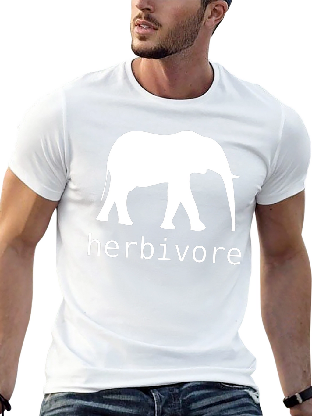 Herbivore Elephant Black T-Shirt
