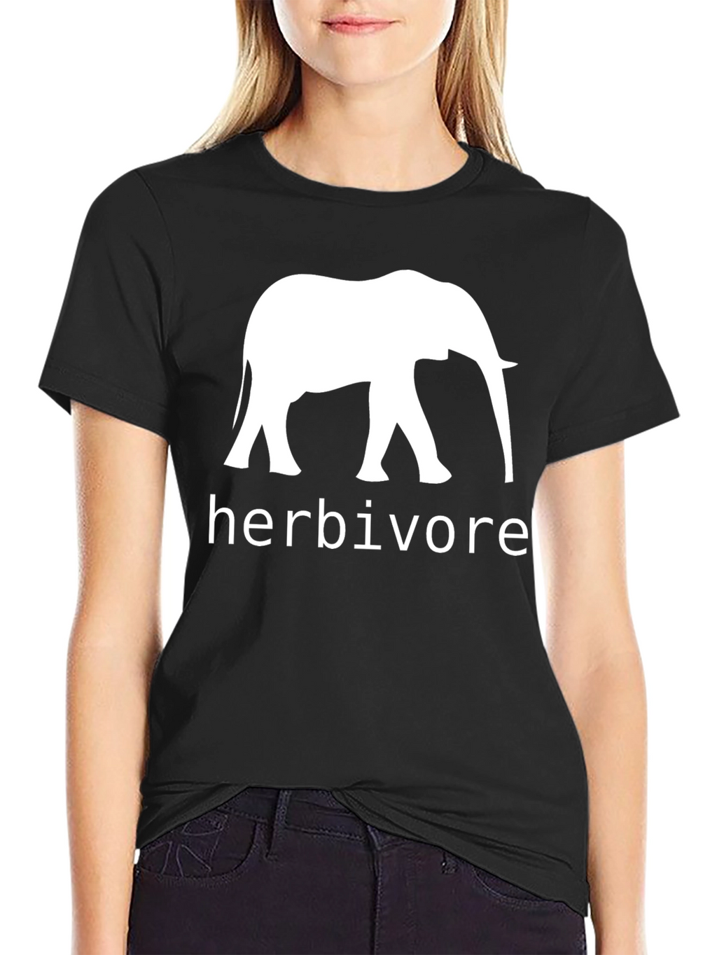 Herbivore Elephant Black T-Shirt