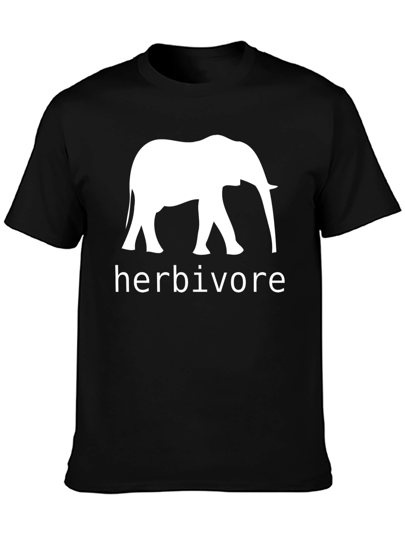 Herbivore Elephant Black T-Shirt