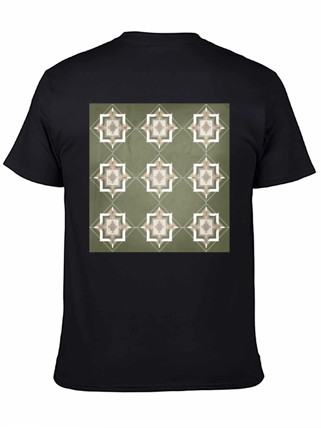 Geometric Pattern T-Shirt - Stylish Casual Wear