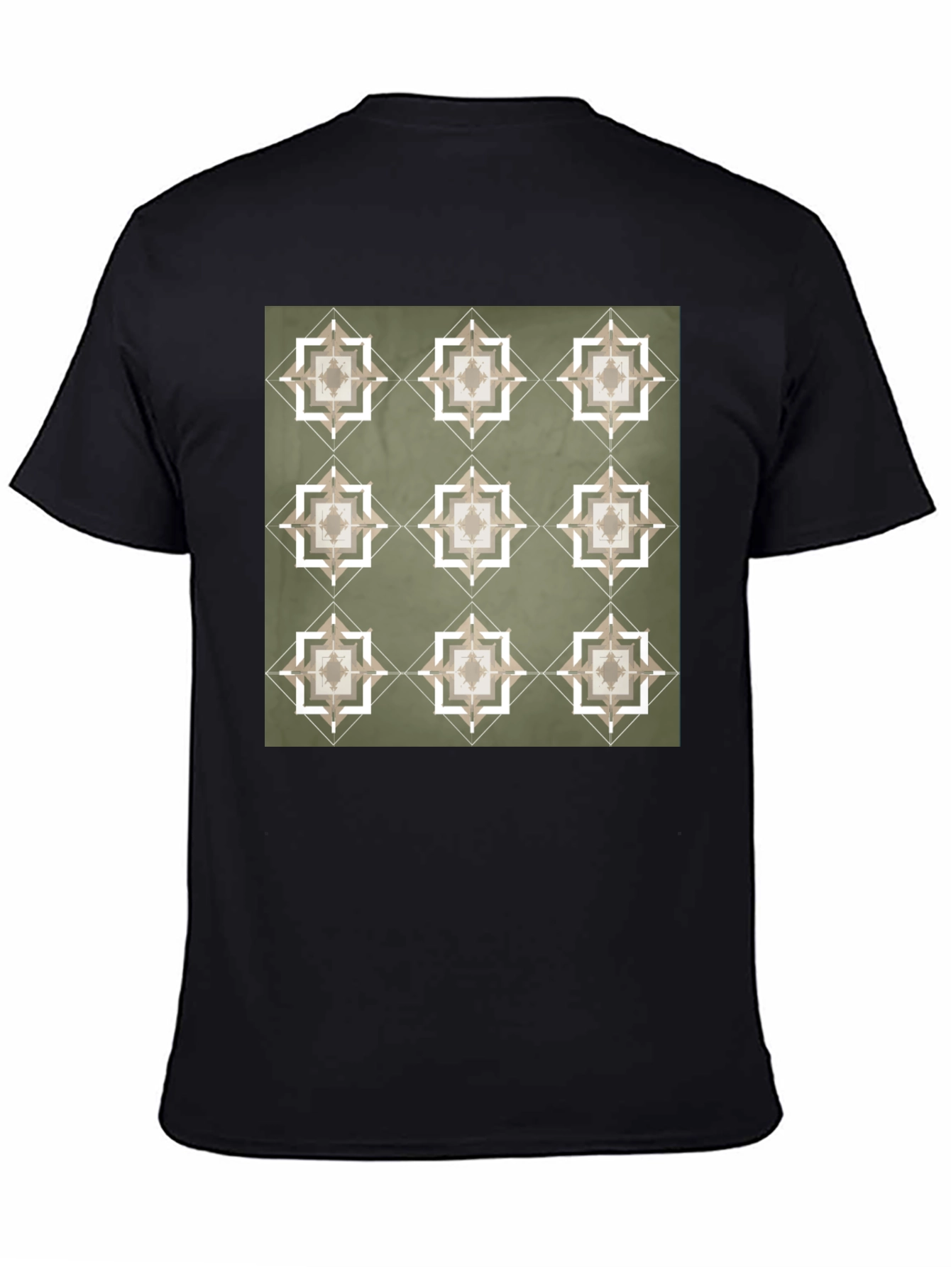Geometric Pattern T-Shirt - Stylish Casual Wear