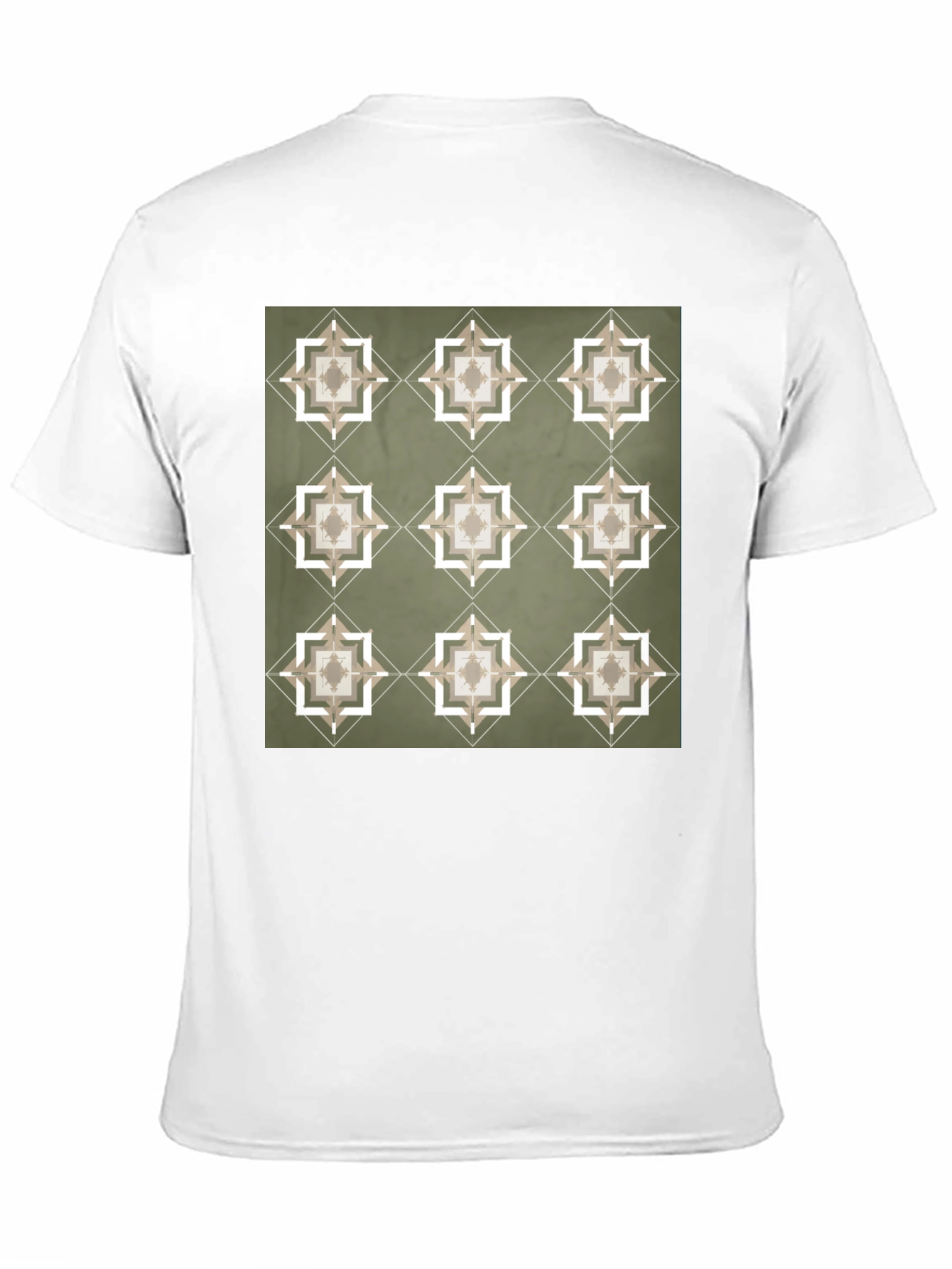 Geometric Pattern T-Shirt - Stylish Casual Wear