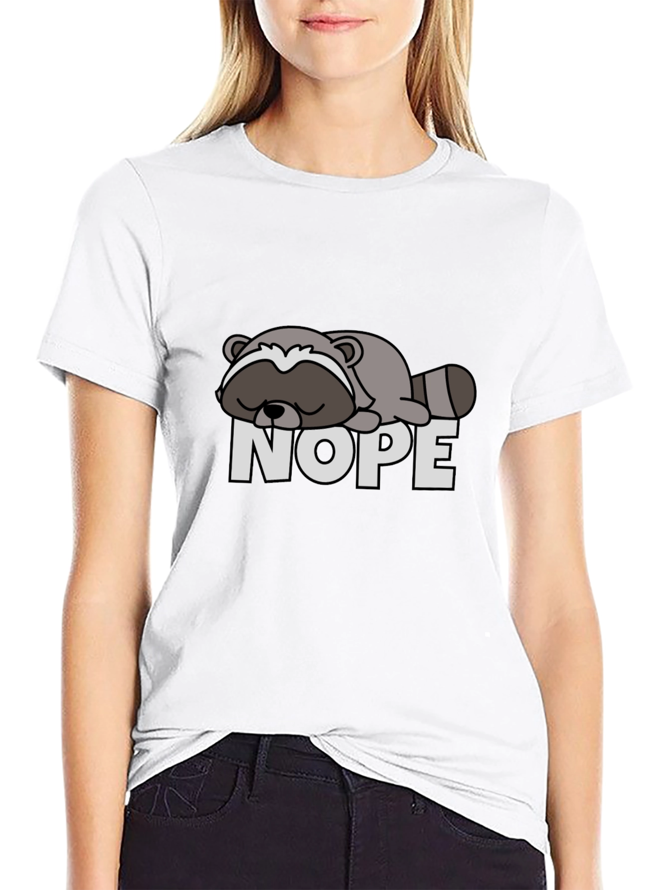 Nope Raccoon T-Shirt