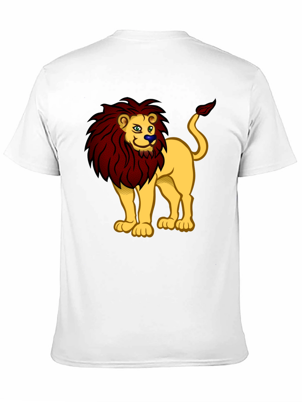Lion Cartoon Graphic Tee - Cool Animal Design