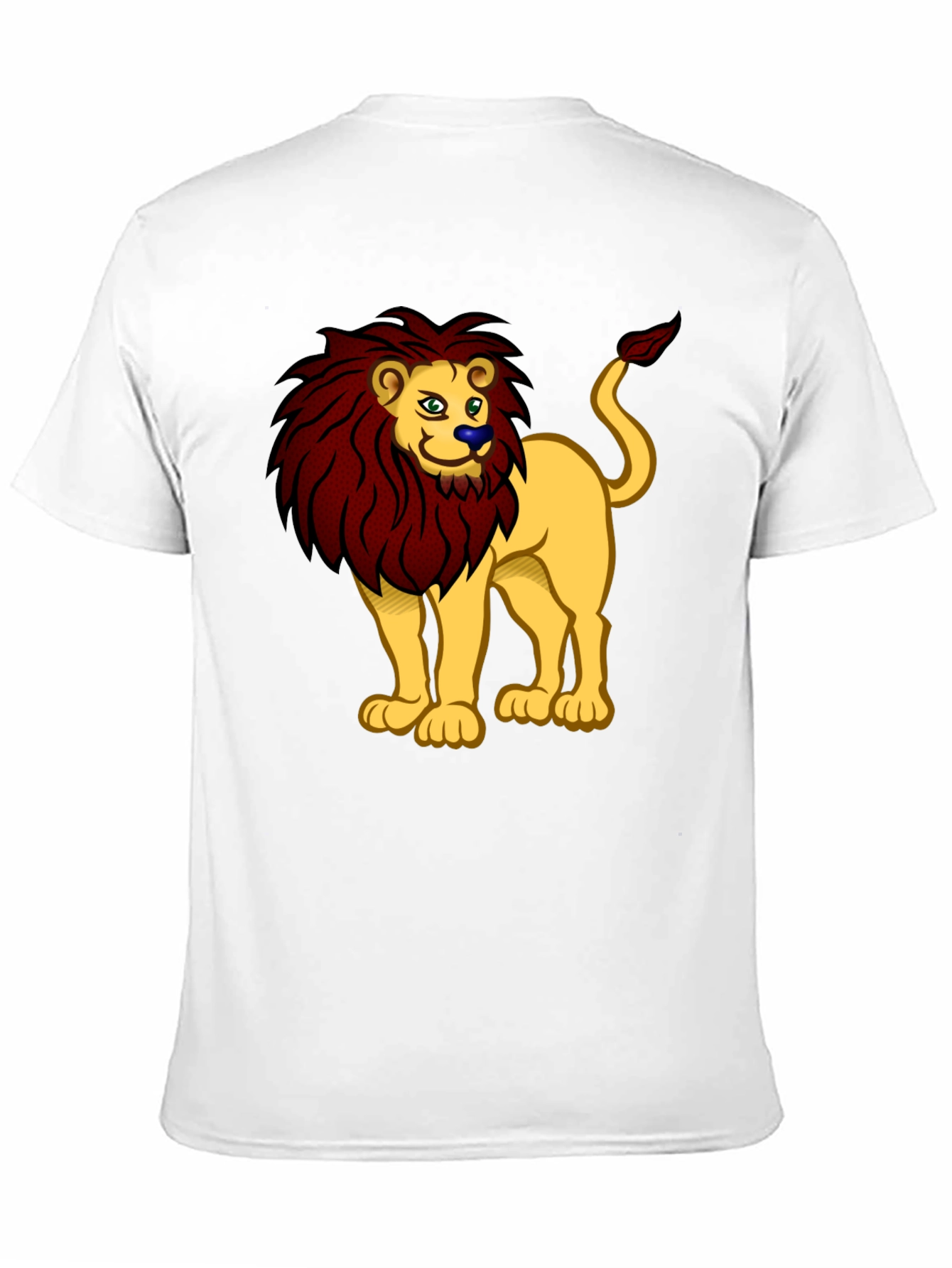 Lion Cartoon Graphic Tee - Cool Animal Design