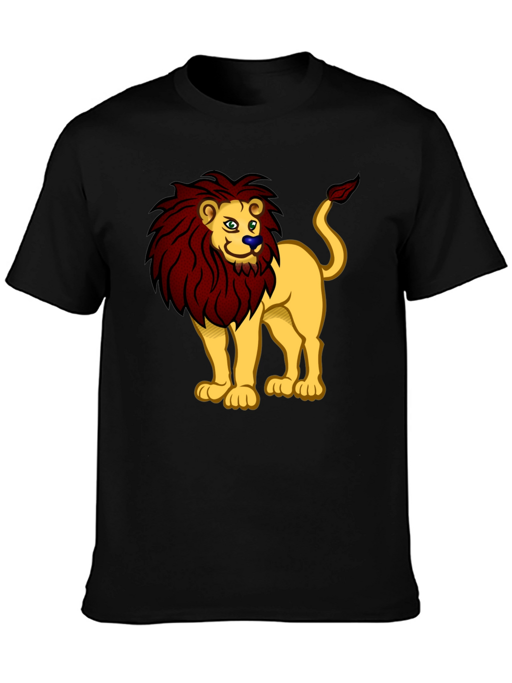 Lion Cartoon Graphic Tee - Cool Animal Design
