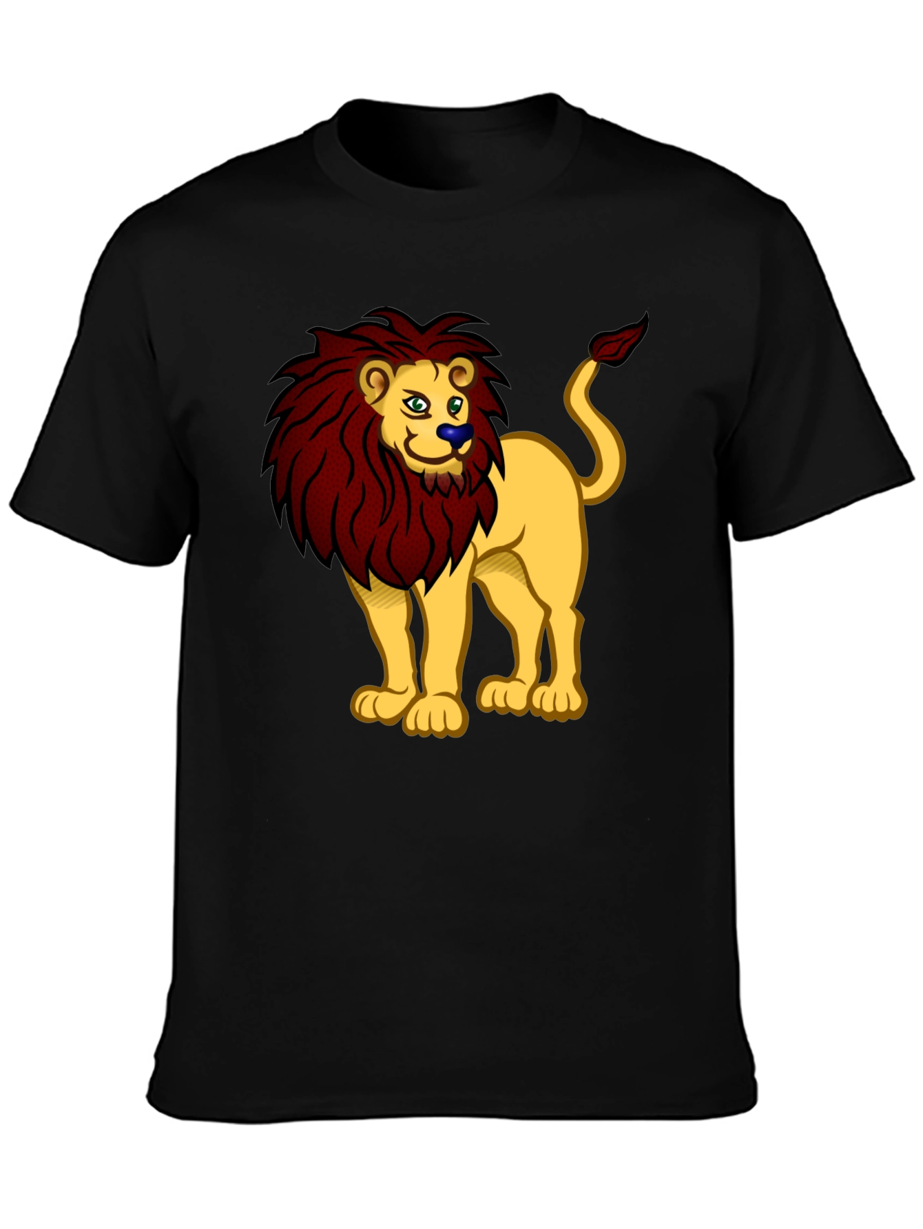 Lion Cartoon Graphic Tee - Cool Animal Design