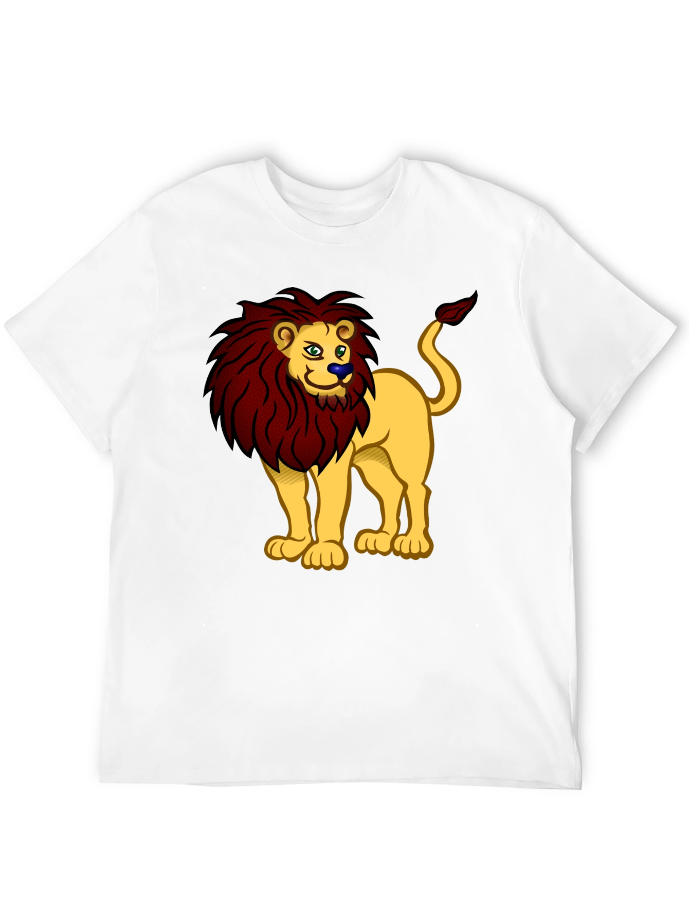 Lion Cartoon Graphic Tee - Cool Animal Design