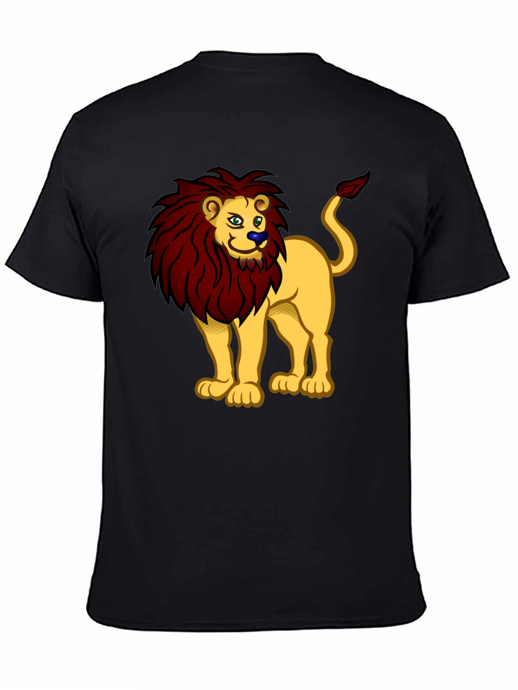 Lion Cartoon Graphic Tee - Cool Animal Design