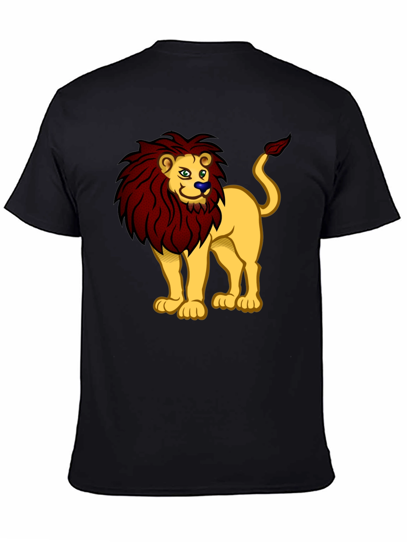 Lion Cartoon Graphic Tee - Cool Animal Design