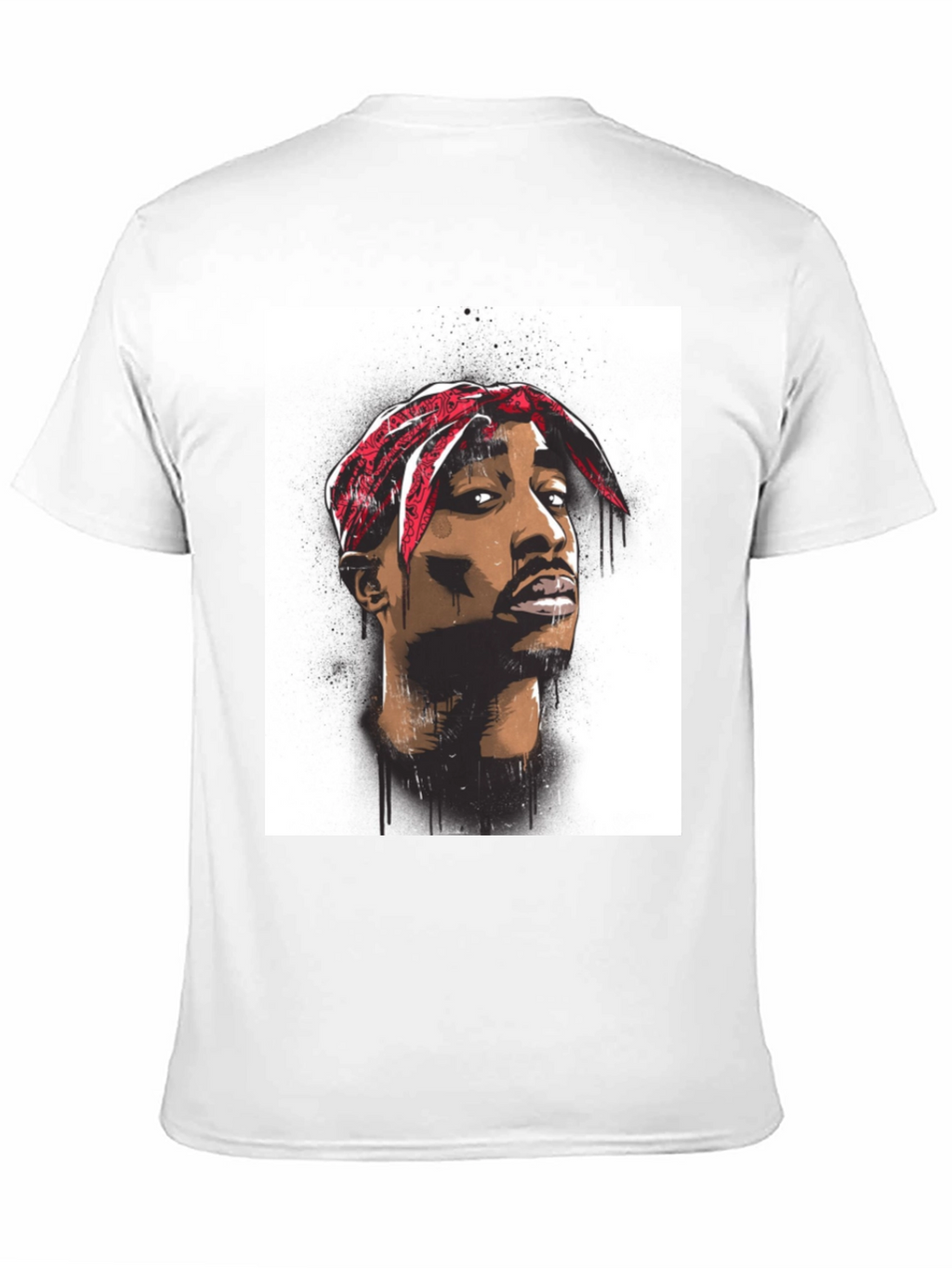 Tupac Graphic Tee - Black Cotton Blend